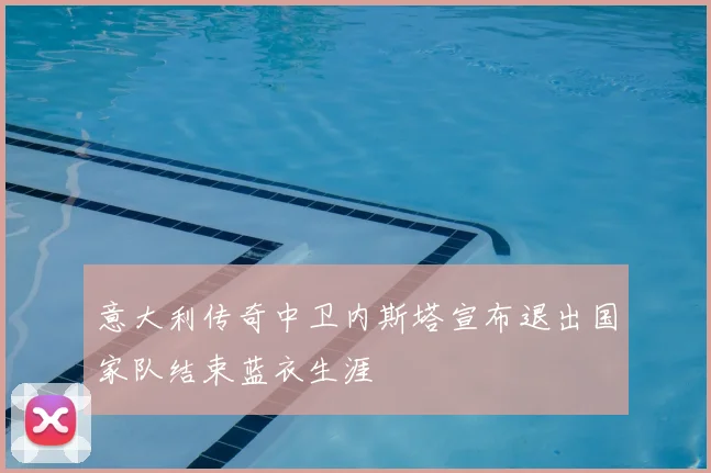 意大利传奇中卫内斯塔宣布退出国家队结束蓝衣生涯