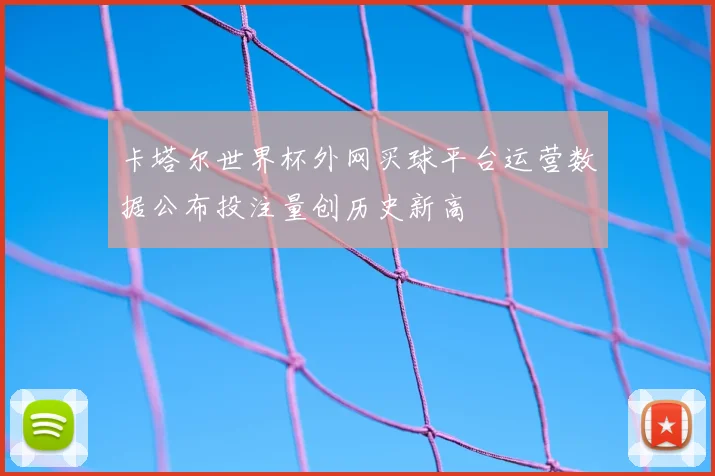 卡塔尔世界杯外网买球平台运营数据公布投注量创历史新高